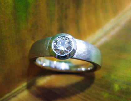 Ringe - Solitär in Weissgold